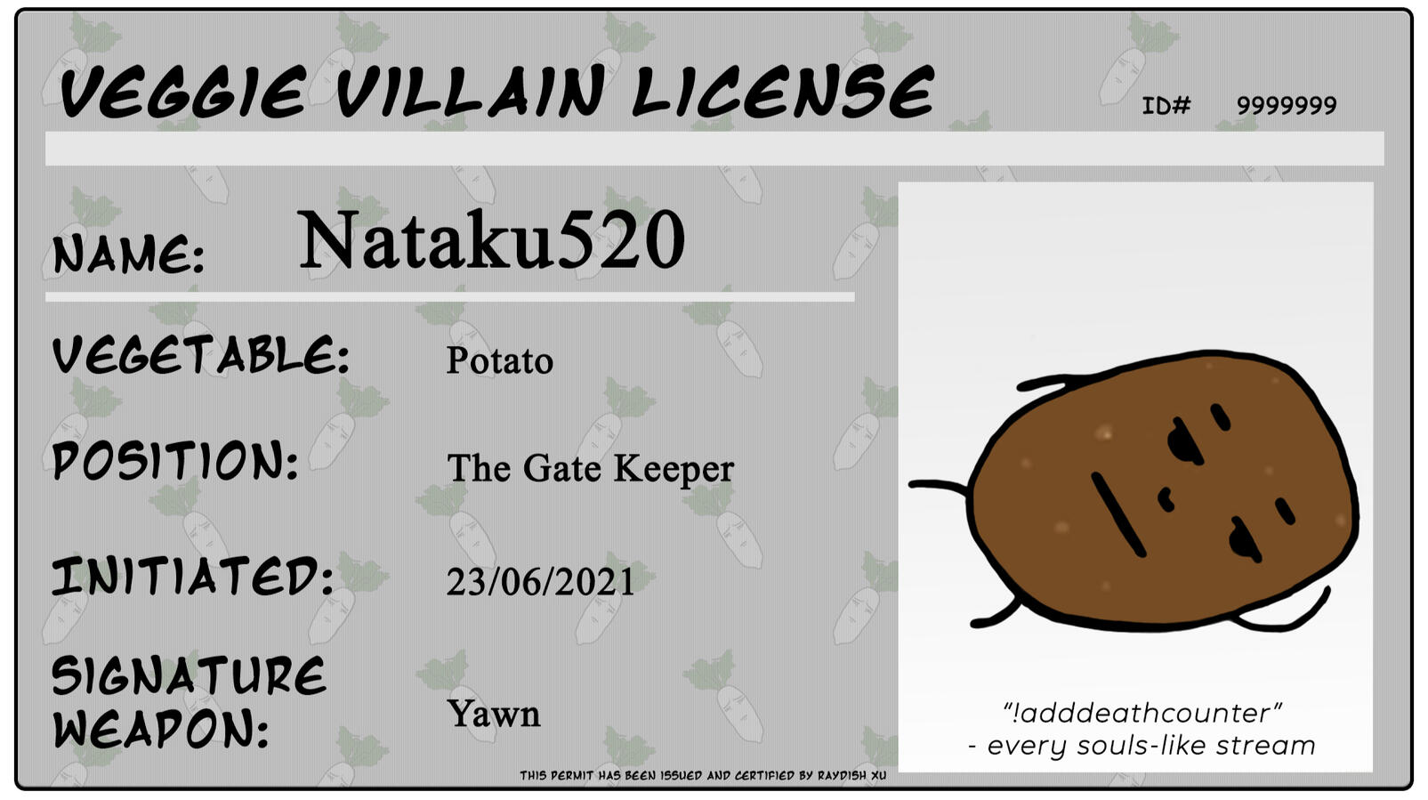 Villain License - Nataku520 Villain License - Nataku520