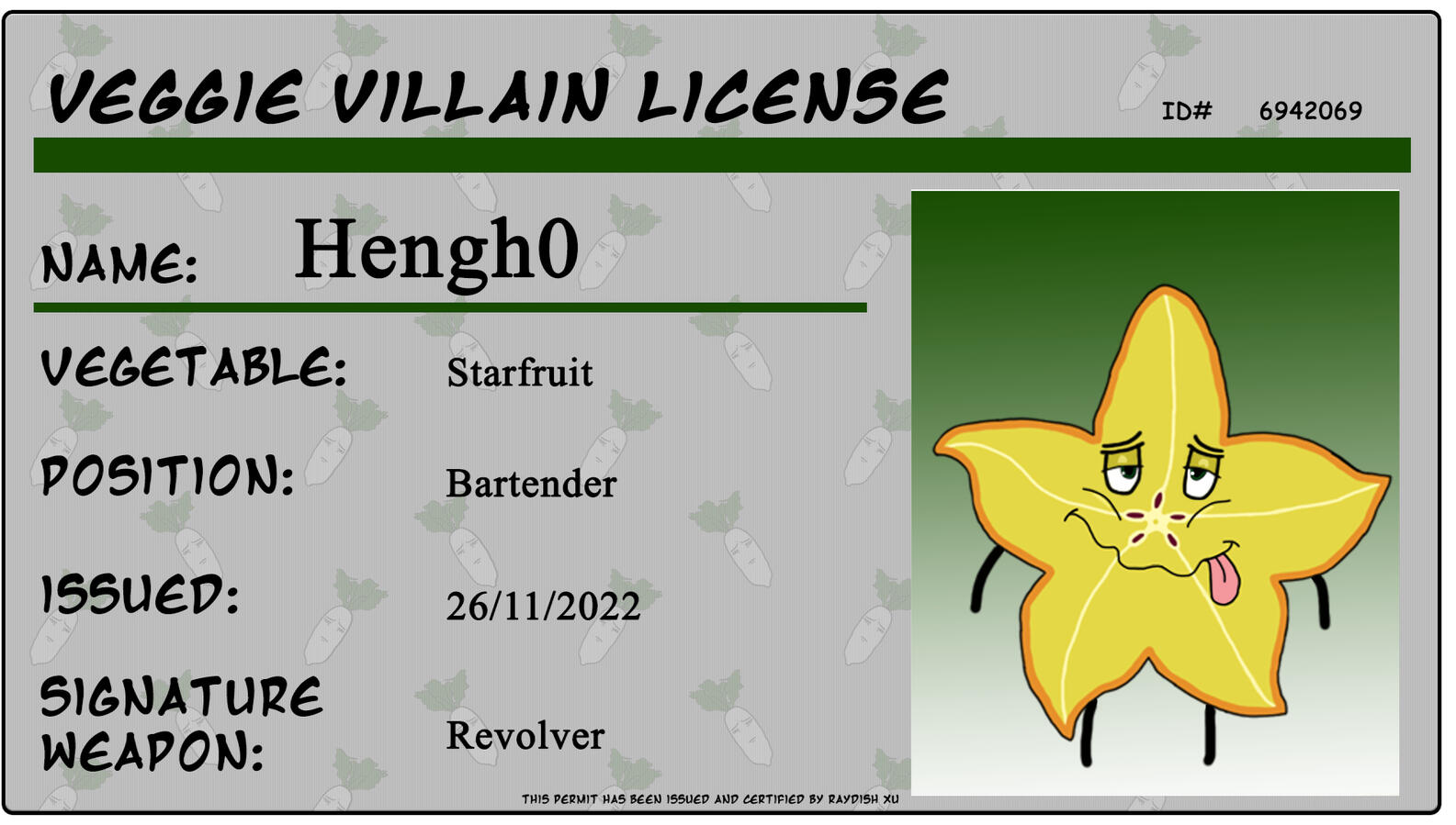 Villain License - Hengh0 Villain License - Hengh0