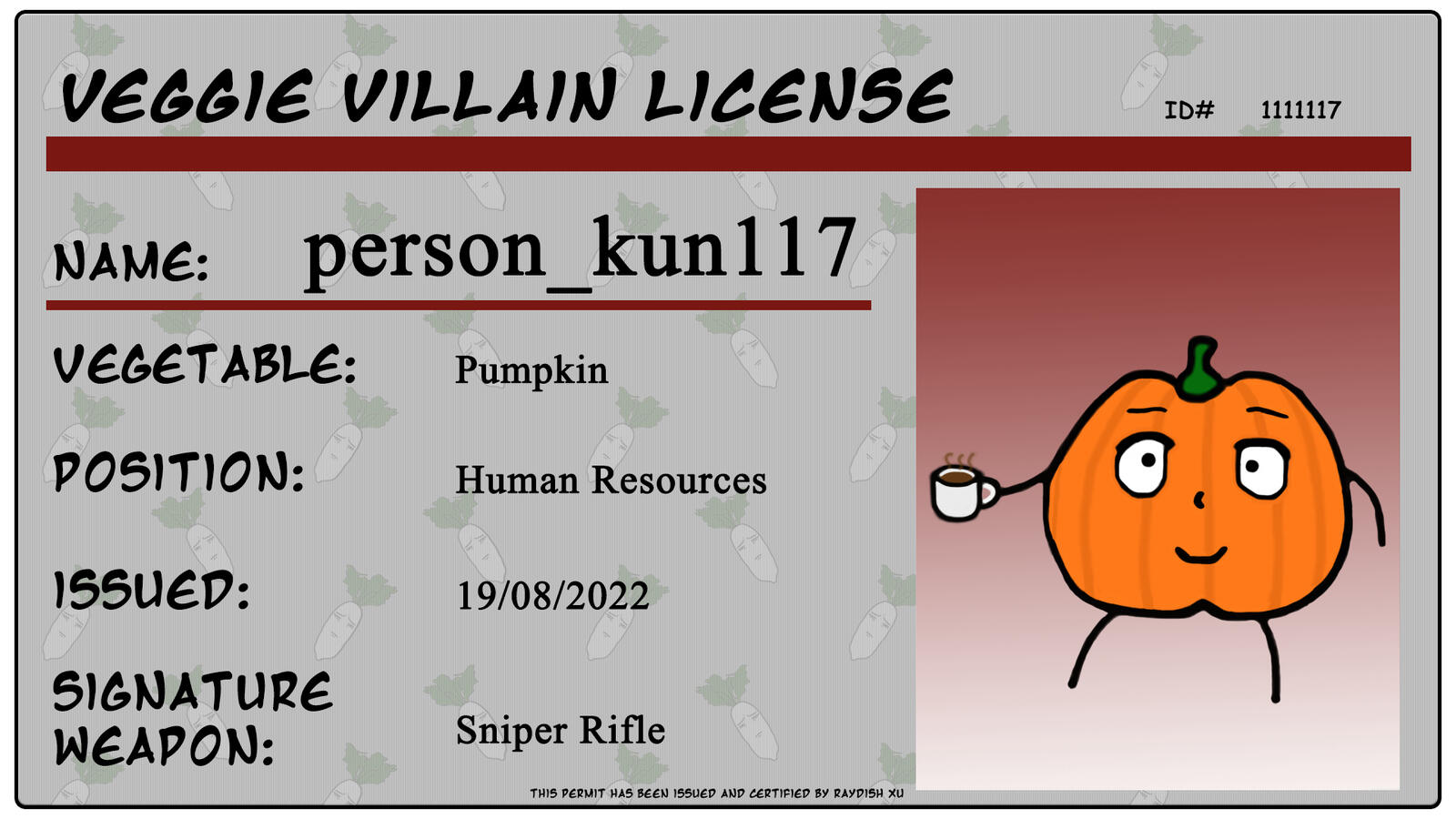 Villain License - Person Kun 117 Villain License - Person Kun 117