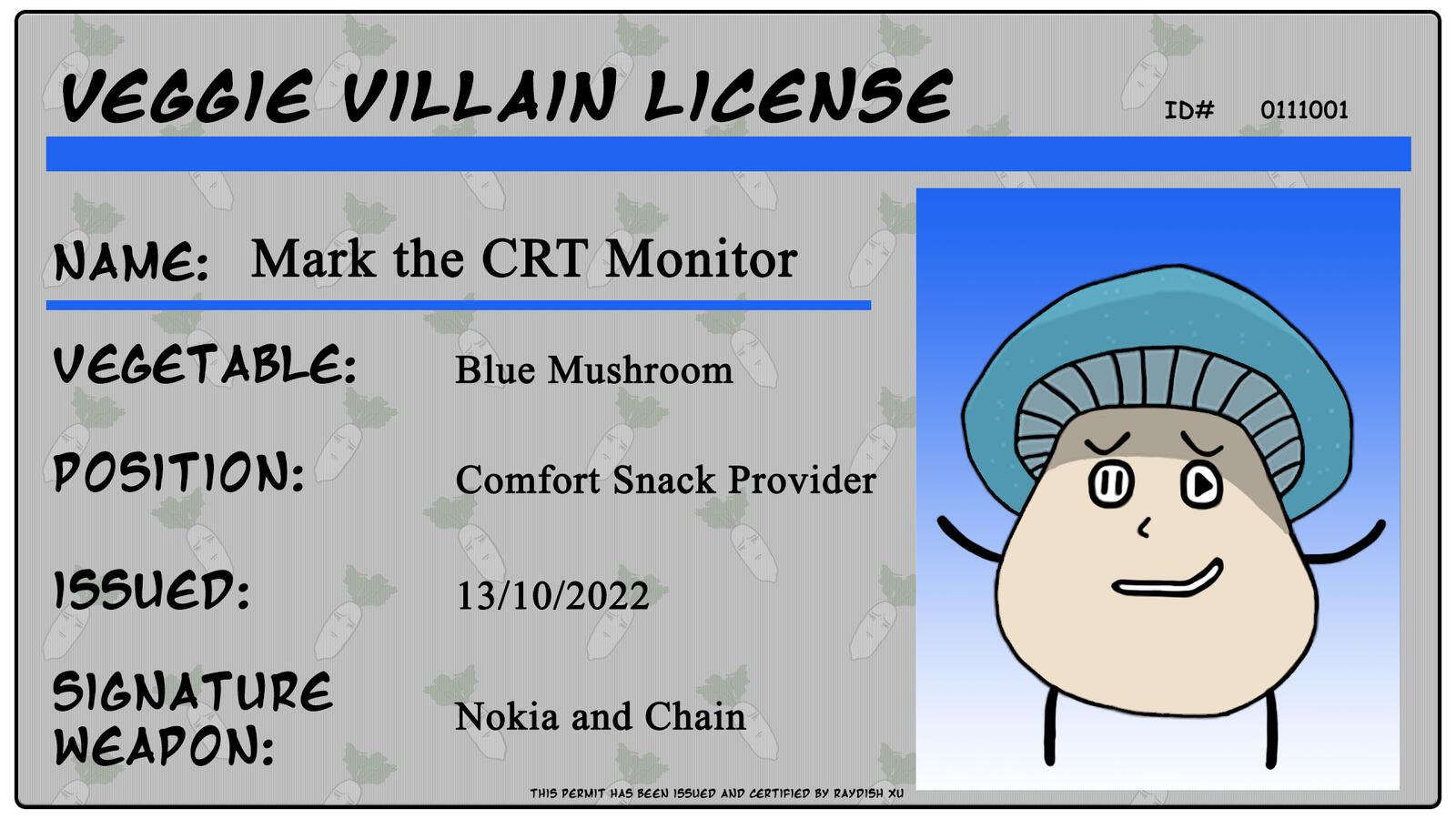 Villain License - MarkCRTMonitor Villain License - MarkCRTMonitor