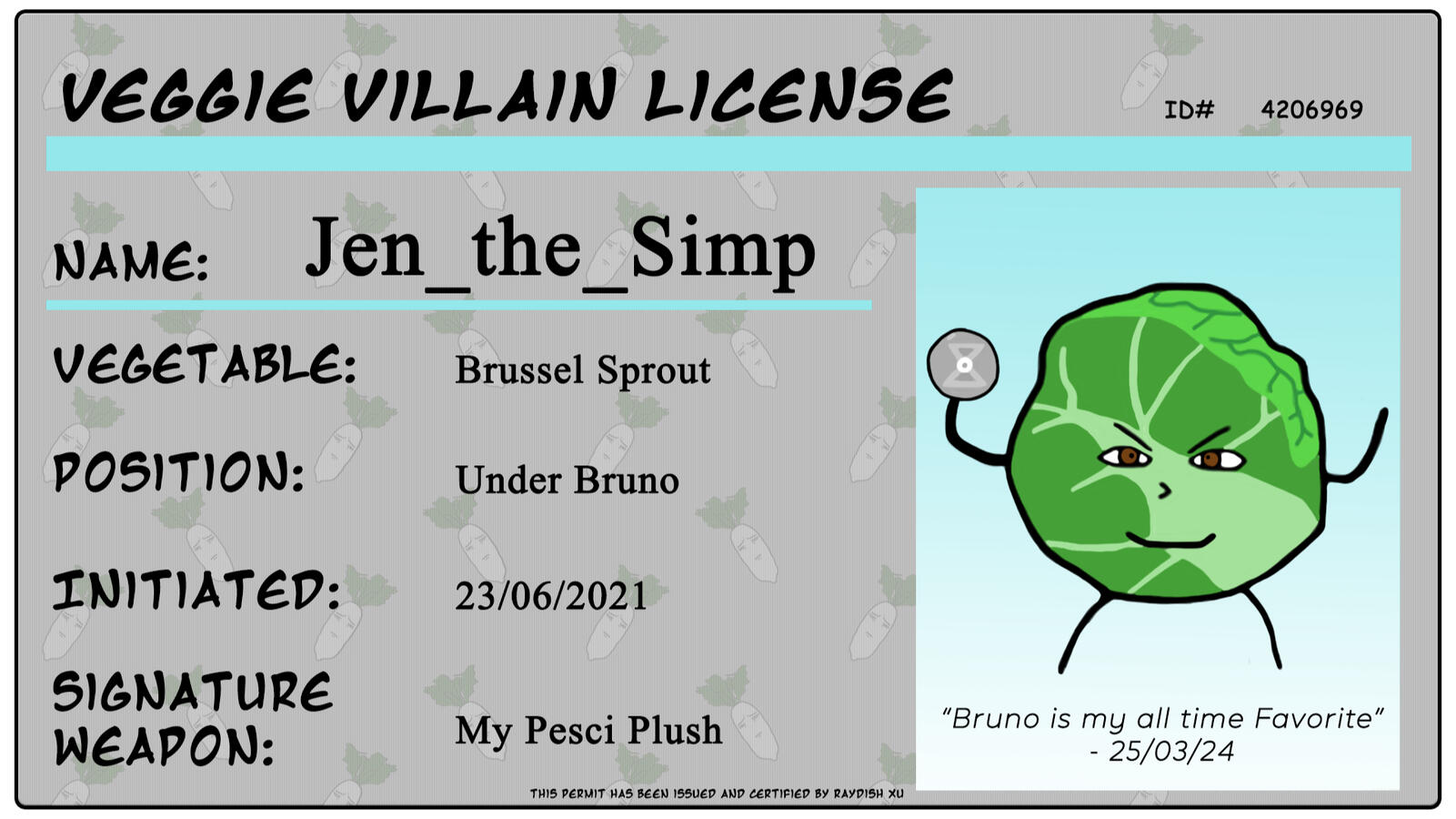 Villain License - Jen The Simp Villain License - Jen The Simp