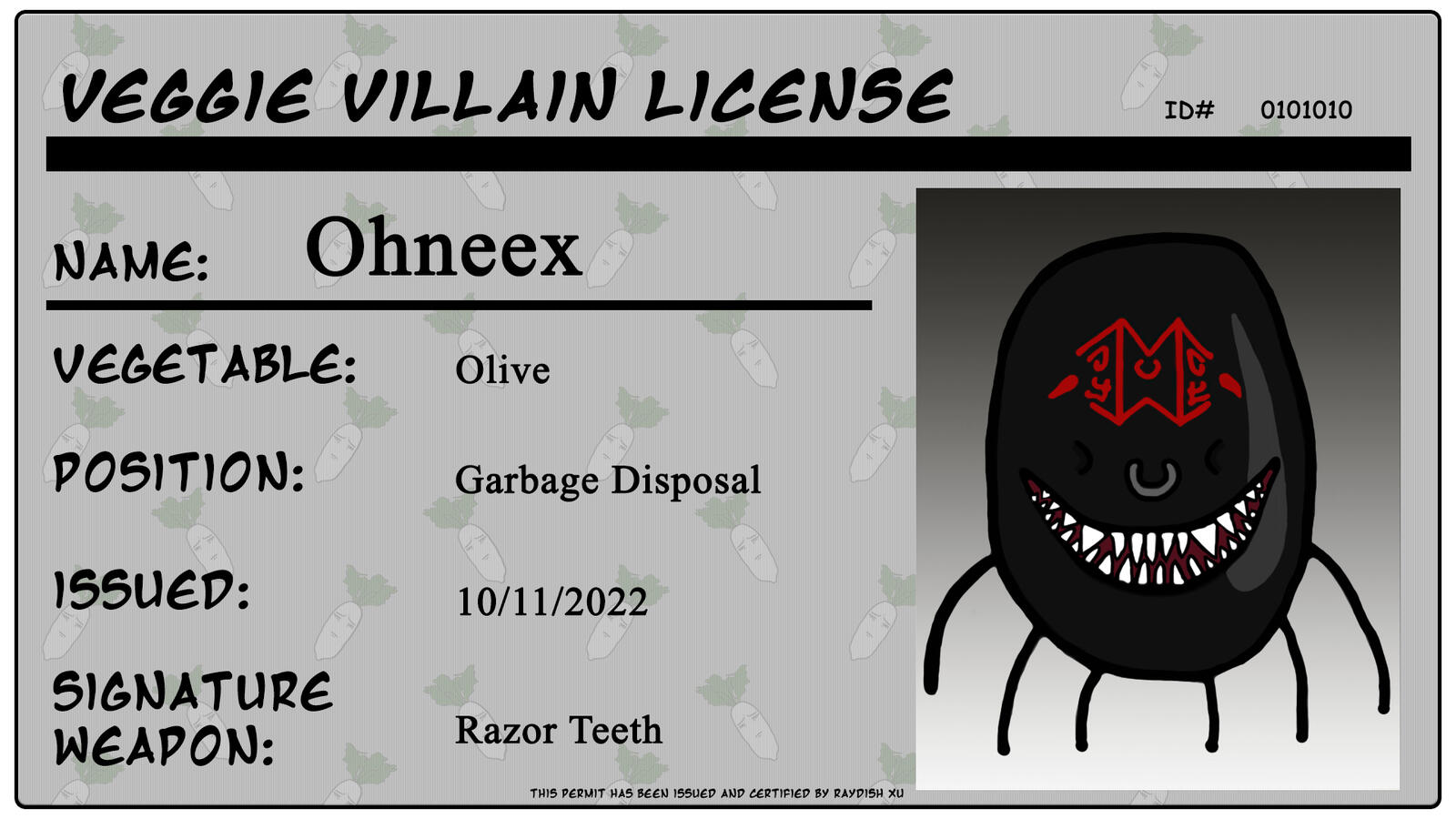 Villain License - OhNeex Villain License - OhNeex